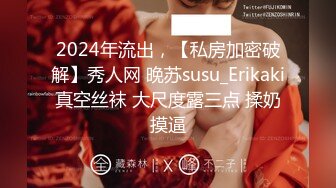 2024年流出，【私房加密破解】秀人网 晚苏susu_Erikaki真空丝袜 大尺度露三点 揉奶摸逼